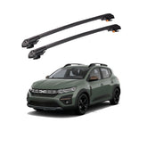 Dacia Sandero Stepway 2021 et modèles ultérieurs TRX1 Thunder Carrier Barres transversales pour galerie de toit de voiture, 2 barres
