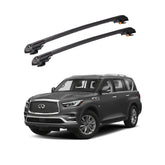 INFINITI QX80 2014 et modèles ultérieurs TRX1 Thunder Carrier Barres transversales pour galerie de toit de voiture, 2 barres