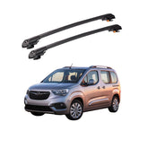 OPEL COMBO LIFE 2019 et modèles ultérieurs TRX1 Thunder Carrier Barres transversales pour galerie de toit de voiture, 2 barres