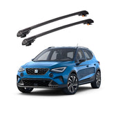 SEAT ARONA 2017 et modèles ultérieurs TRX1 Thunder Carrier Barres transversales pour galerie de toit de voiture, 2 barres