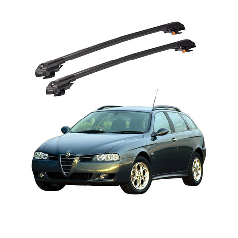 ALFA ROMEO 156 SPORTWAGON (T932) 2000-2007 TRX1 Thunder Carrier Barres transversales pour galerie de toit de voiture, 2 barres