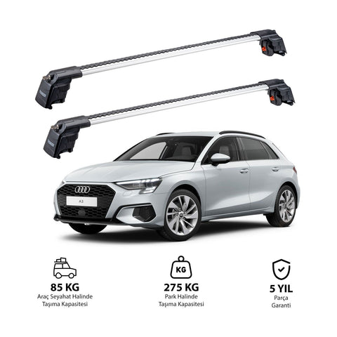 AUDI A3 SPORTBACK 2024 et modèles ultérieurs TRX2 Thunder Carrier Barres transversales pour galerie de toit 2 barres