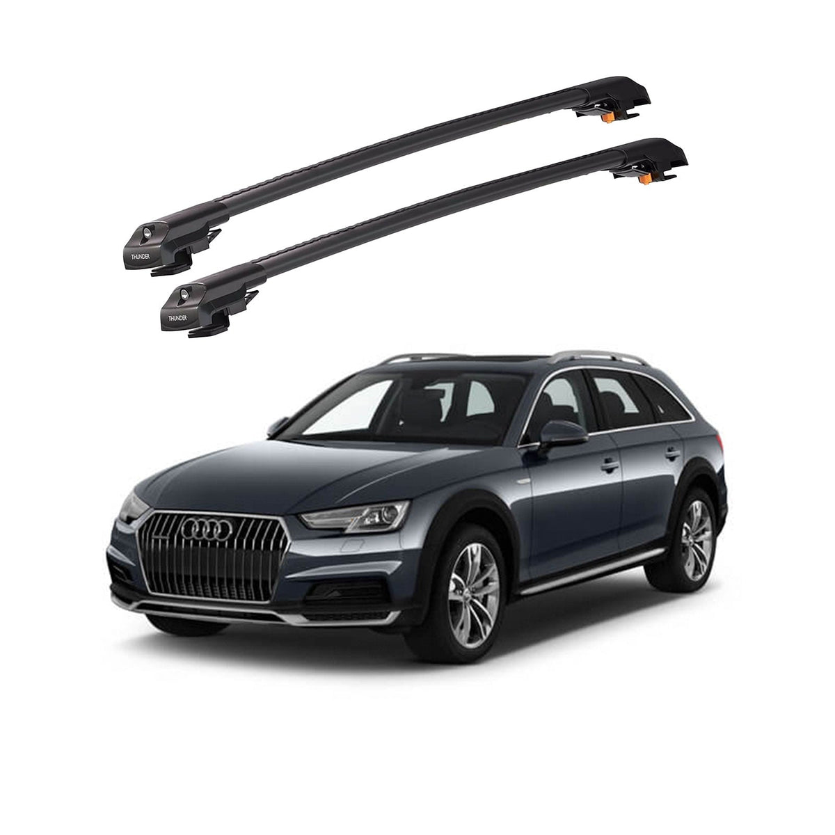AUDI A4 ALLROAD 2016 et modèles ultérieurs TRX1 Thunder Carrier Barres transversales pour galerie de toit de voiture, 2 barres