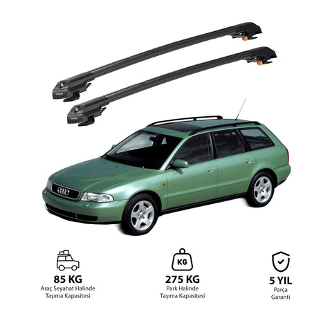 AUDI A4 AVANT 1996-2001 TRX1 Thunder Carrier Barres transversales pour galerie de toit de voiture, 2 barres