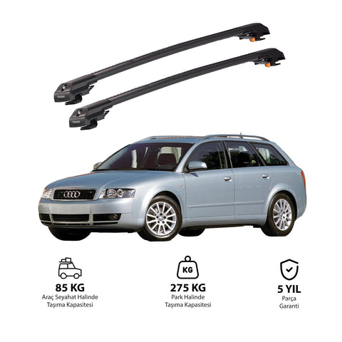 AUDI A4 AVANT 2002-2004 TRX1 Thunder Carrier Barres transversales pour galerie de toit de voiture, 2 barres