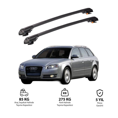 AUDI A4 AVANT 2005-2007 TRX1 Thunder Carrier Barres transversales pour galerie de toit de voiture, 2 barres