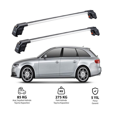 AUDI A4 AVANT 2008-2015 TRX2 Thunder Carrier Barres transversales pour galerie de toit 2 barres