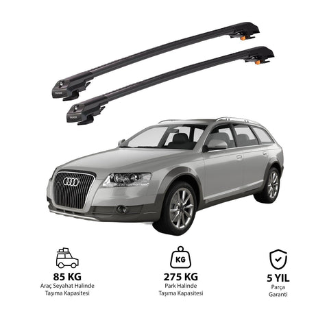 AUDI A6 ALLROAD 2006-2011 TRX1 Thunder Carrier Barres transversales pour galerie de toit de voiture, 2 barres