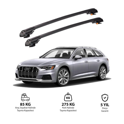 AUDI A6 ALLROAD 2019 et modèles ultérieurs TRX1 Thunder Carrier Barres transversales pour galerie de toit de voiture, 2 barres