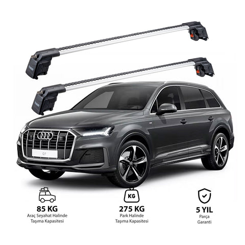 AUDI Q7 2016 et modèles ultérieurs TRX2 Thunder Carrier Barres transversales pour galerie de toit 2 barres