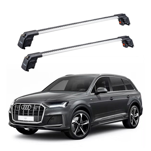 AUDI Q7 2016 et modèles ultérieurs TRX2 Thunder Carrier Barres transversales pour galerie de toit 2 barres