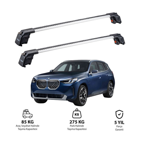 BMW X3 2024 et modèles ultérieurs TRX2 Thunder Carrier Barres transversales pour galerie de toit 2 barres
