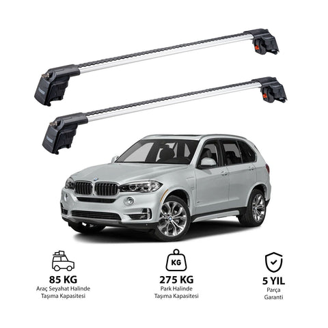 BMW X5 2013-2018 TRX2 Thunder Carrier Barres transversales pour galerie de toit 2 barres