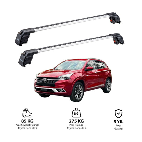 CHERY TIGGO 7 2016-2019 TRX2 Thunder Carrier Barres transversales pour galerie de toit 2 barres
