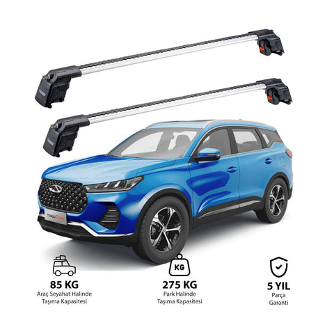 CHERY TIGGO 7 PRO 2020 et modèles ultérieurs TRX2 Thunder Carrier Barres transversales pour galerie de toit 2 barres