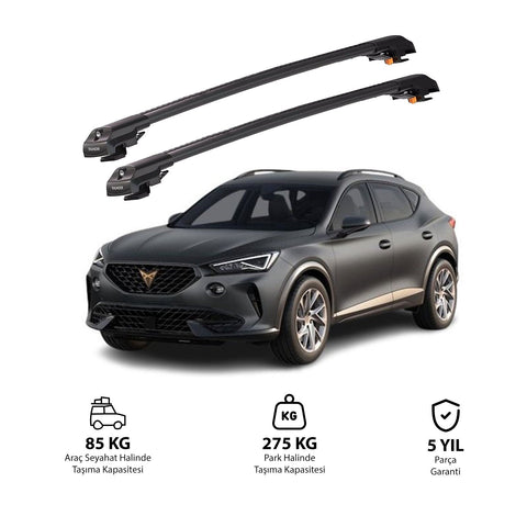 CUPRA FORMENTOR 2020 et modèles ultérieurs TRX1 Thunder Carrier Barres transversales pour galerie de toit de voiture, 2 barres