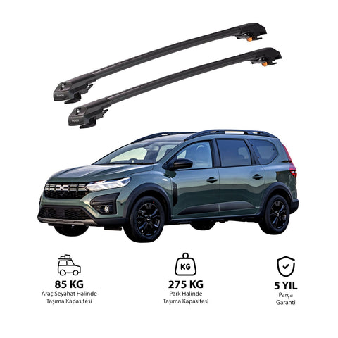 DACIA JOGGER 2022 et modèles ultérieurs TRX1 Thunder Carrier Barres transversales pour galerie de toit de voiture, 2 barres