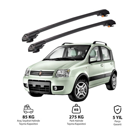 FIAT PANDA 2003-2011 TRX1 Thunder Carrier Barres transversales pour galerie de toit de voiture, 2 barres