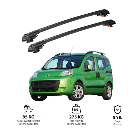 FIAT QUBO 2008-2017 TRX1 Thunder Carrier Barres transversales pour galerie de toit de voiture, 2 barres