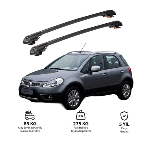 FIAT SEDICI 2006-2013 TRX1 Thunder Carrier Barres transversales pour galerie de toit de voiture, 2 barres