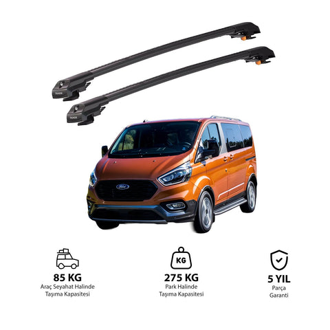 FORD CUSTOM 2012-2023 TRX1 Thunder Carrier Barres transversales pour galerie de toit de voiture, 2 barres