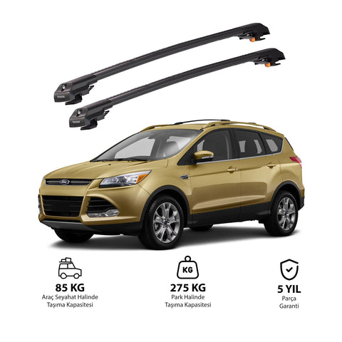 FORD ESCAPE 2013-2019 TRX1 Thunder Carrier Barres transversales pour galerie de toit de voiture, 2 barres