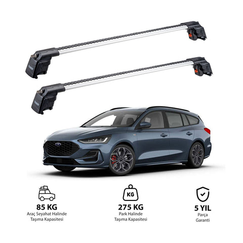 FORD FOCUS ESTATE 2011-2018 TRX2 Thunder Carrier Barres transversales pour galerie de toit 2 barres