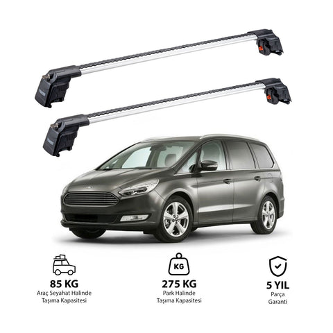 FORD GALAXY 2016 et modèles ultérieurs TRX2 Thunder Carrier Barres transversales pour galerie de toit 2 barres