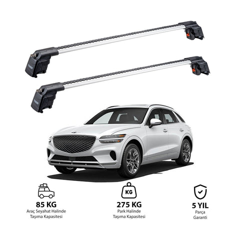 GENESIS GV70 2020 et modèles ultérieurs TRX2 Thunder Carrier Barres transversales pour galerie de toit 2 barres