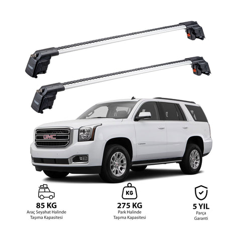 GMC YUKON 2015-2020 TRX2 Thunder Carrier Barres transversales pour galerie de toit 2 barres
