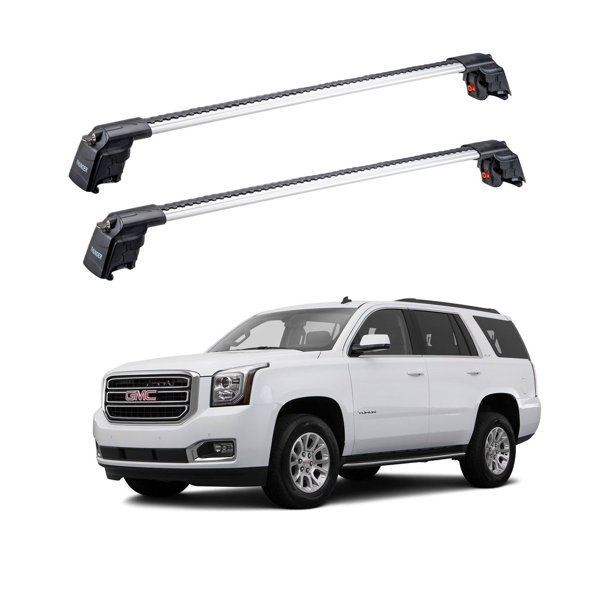 GMC YUKON 2015-2020 TRX2 Thunder Carrier Barres transversales pour galerie de toit 2 barres