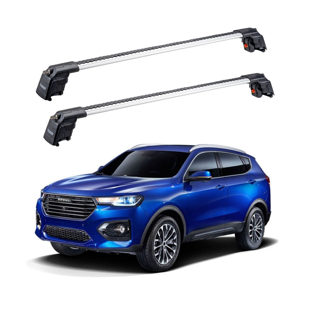 GREAT WALL HAVAL H6 2017 et modèles ultérieurs TRX2 Thunder Carrier Barres transversales pour galerie de toit 2 barres
