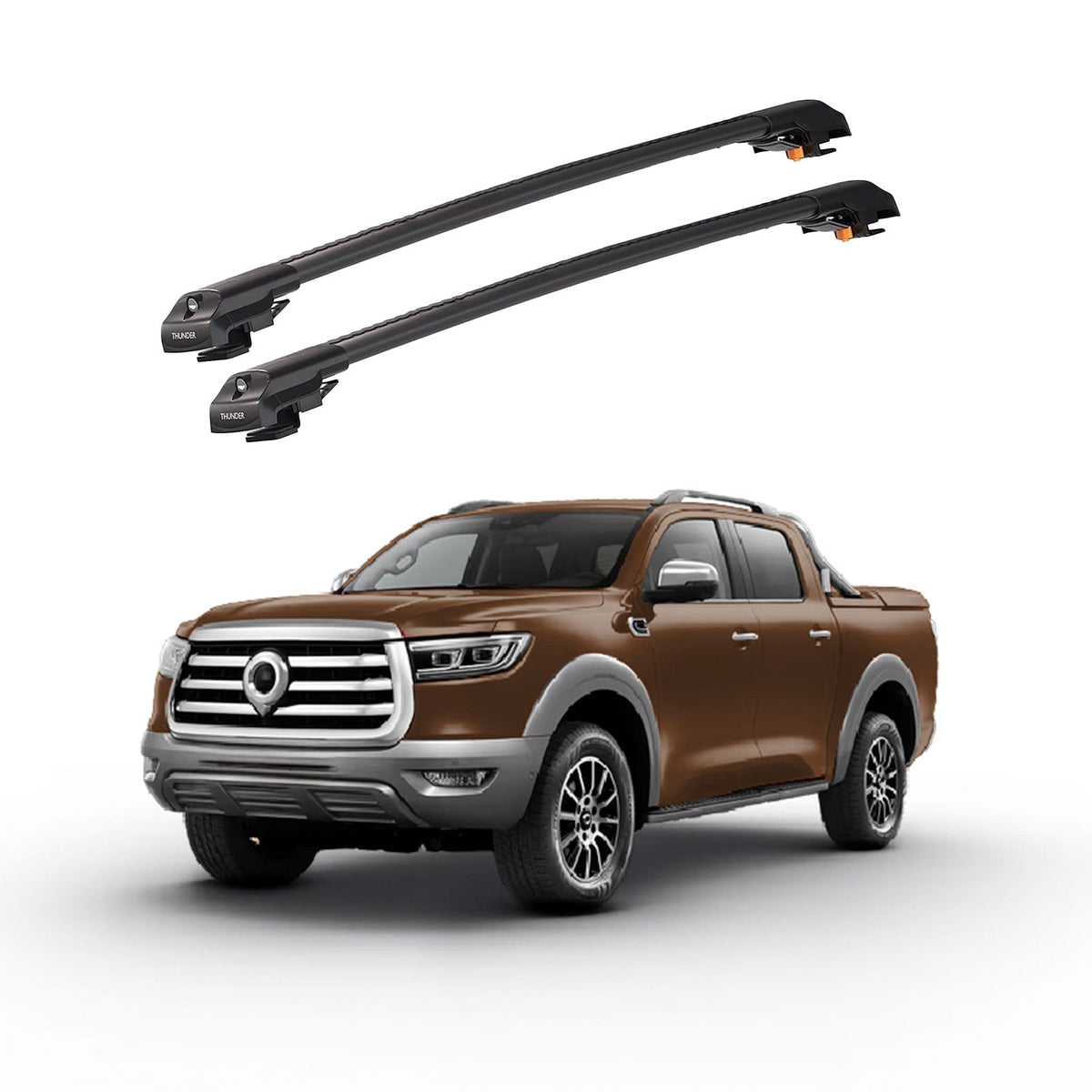 GREAT WALL POER 2019 et modèles ultérieurs TRX1 Thunder Carrier Barres transversales pour galerie de toit de voiture, 2 barres