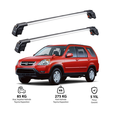 HONDA CR-V 2002-2006 TRX2 Thunder Carrier Barres transversales pour galerie de toit 2 barres