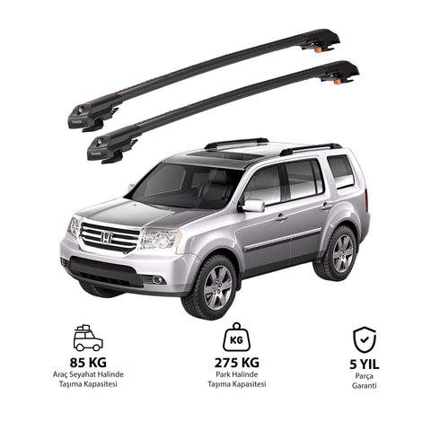 HONDA PILOT 2009-2015 TRX1 Thunder Carrier Barres transversales pour galerie de toit de voiture, 2 barres
