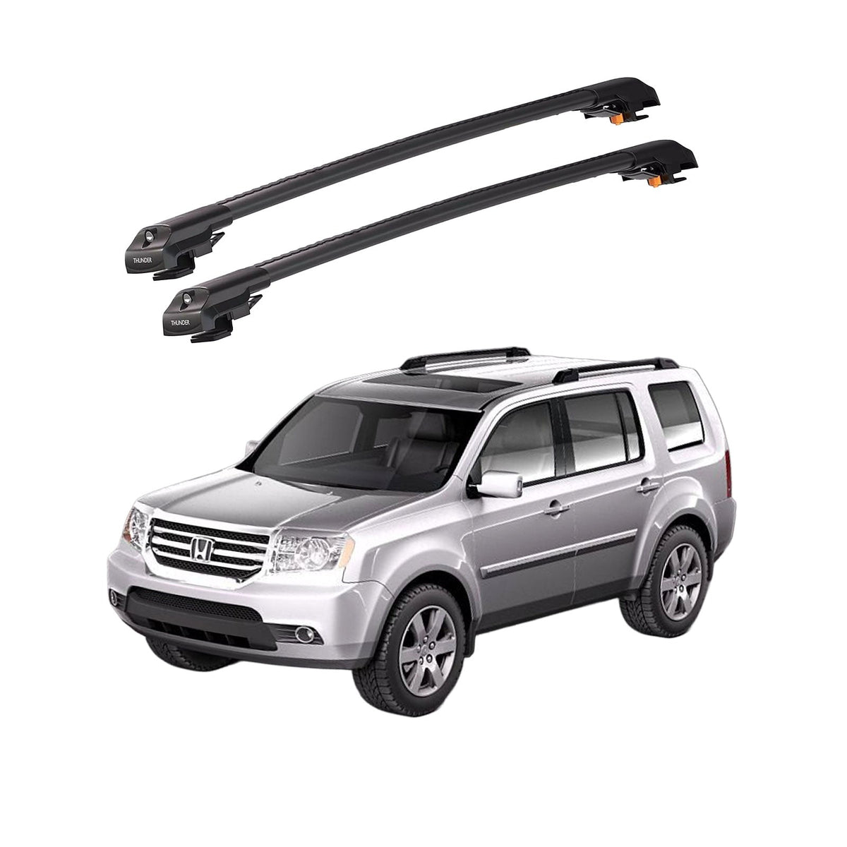 HONDA PILOT 2009-2015 TRX1 Thunder Carrier Barres transversales pour galerie de toit de voiture, 2 barres