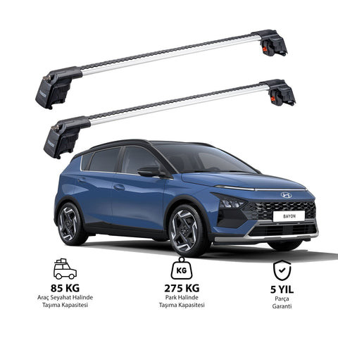 HYUNDAI BAYON 2021 et modèles ultérieurs TRX2 Thunder Carrier Barres transversales pour galerie de toit 2 barres