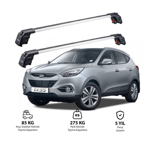 HYUNDAI IX-35 2010-2015 TRX2 Thunder Carrier Barres transversales pour galerie de toit 2 barres