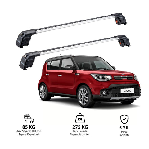 KIA SOUL 2014-2019 TRX2 Thunder Carrier Barres transversales pour galerie de toit 2 barres