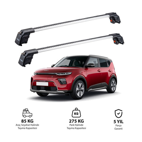 KIA SOUL 2020 et modèles ultérieurs TRX2 Thunder Carrier Barres transversales pour galerie de toit 2 barres