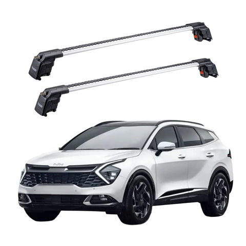 KIA SPORTAGE X-LINE 2022 et modèles ultérieurs TRX2 Thunder Carrier Barres transversales pour galerie de toit 2 barres
