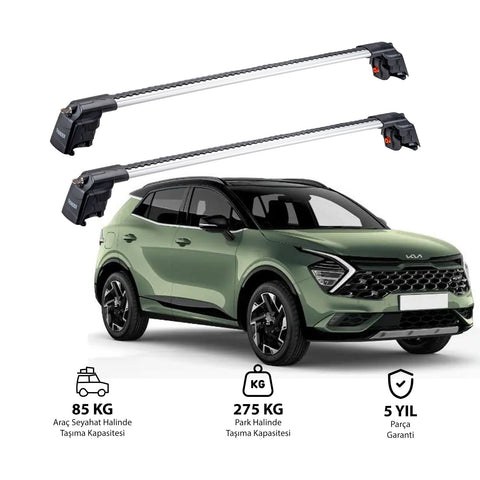 KIA SPORTAGE 2022 et modèles ultérieurs TRX2 Thunder Carrier Barres transversales pour galerie de toit 2 barres