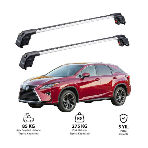 LEXUS RX 2016 et modèles ultérieurs TRX2 Thunder Carrier Barres transversales pour galerie de toit 2 barres