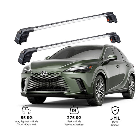 LEXUS RXL 2018 et modèles ultérieurs TRX2 Thunder Carrier Barres transversales pour galerie de toit 2 barres