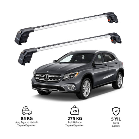 MERCEDES-BENZ GLA-CLASS 2014-2019 TRX2 Thunder Carrier Barres transversales pour galerie de toit 2 barres