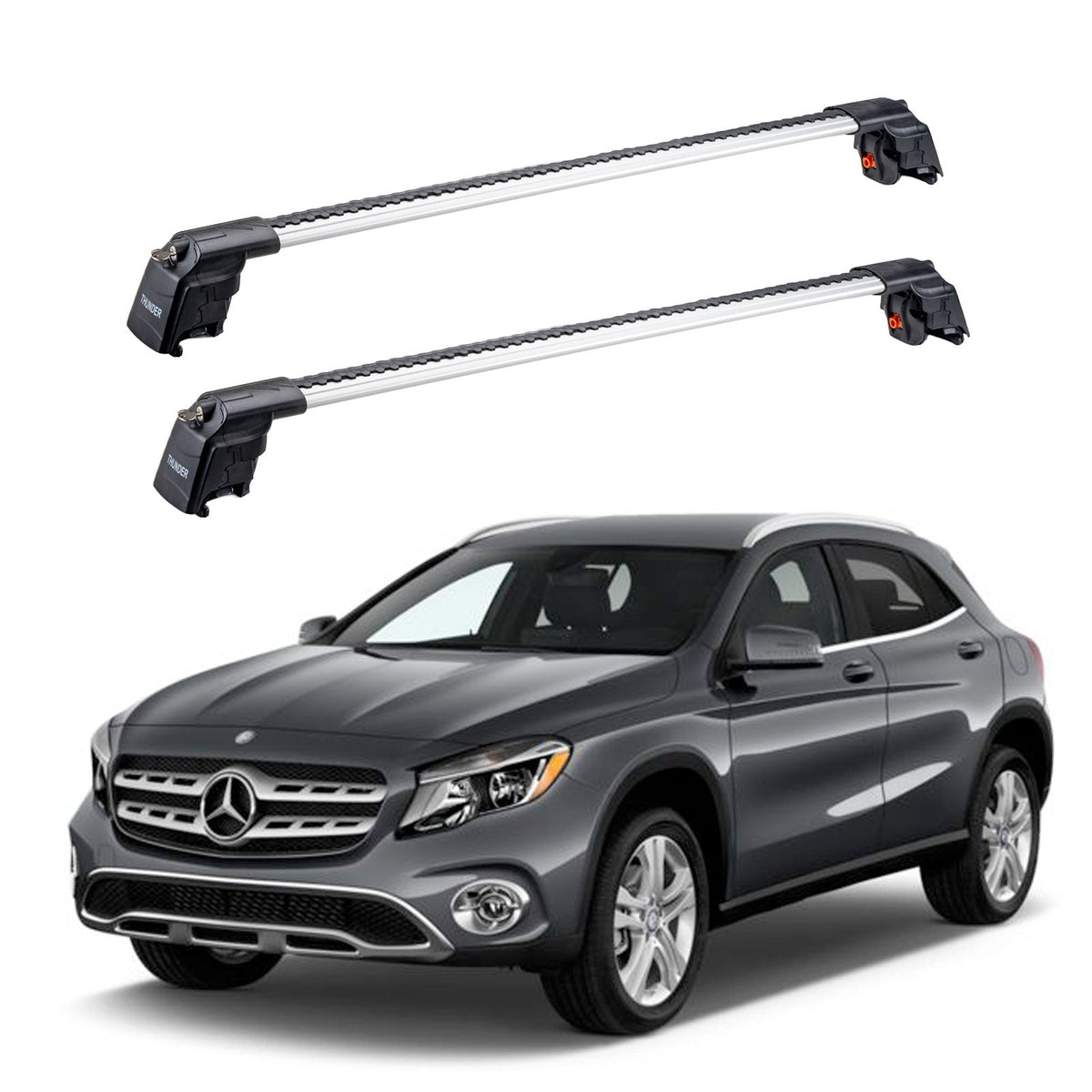MERCEDES-BENZ GLA-CLASS 2014-2019 TRX2 Thunder Carrier Barres transversales pour galerie de toit 2 barres