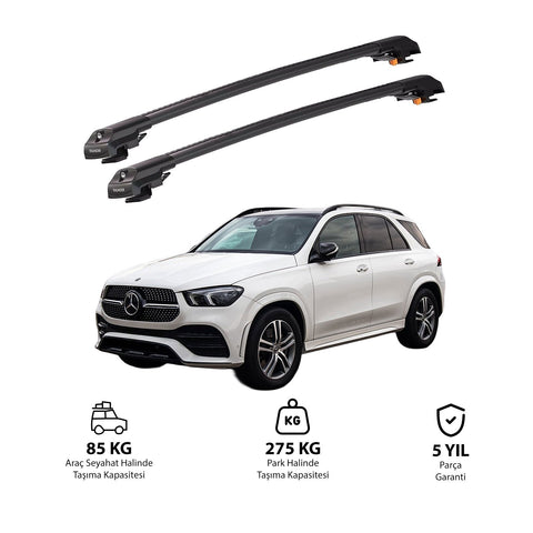 MERCEDES-BENZ M-CLASS 2012-2019 TRX1 Thunder Carrier Barres transversales pour galerie de toit de voiture, 2 barres