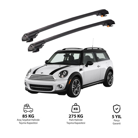 MINI CLUBMAN 2007-2014 TRX1 Thunder Carrier Barres transversales pour galerie de toit de voiture, 2 barres