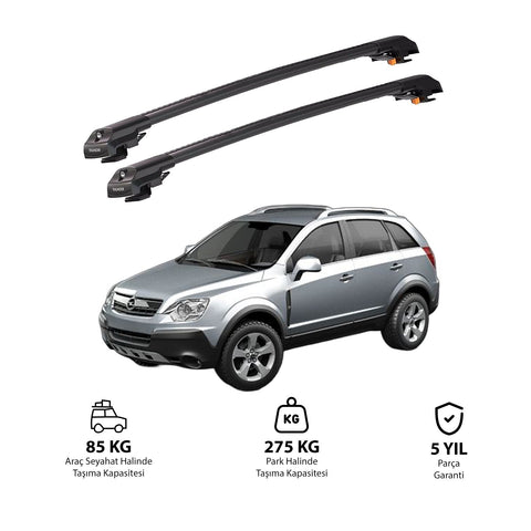 OPEL ZAFİRA 1999-2005 TRX1 Thunder Carrier Barres transversales pour galerie de toit de voiture, 2 barres