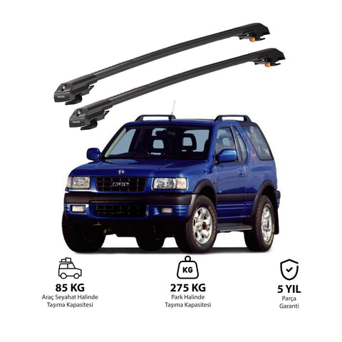 OPEL FRONTERA SPORT 1999-2004 TRX1 Thunder Carrier Barres transversales pour galerie de toit de voiture, 2 barres